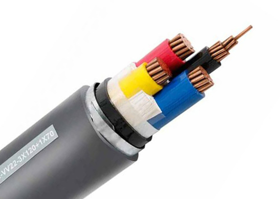 Cables électriques blindés sans plomb du noyau 3 et de la terre pour des centrales