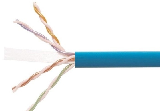 Bas câbles résistants au feu horizontaux de fumée, 4 paires de câble Ethernet de la catégorie 6