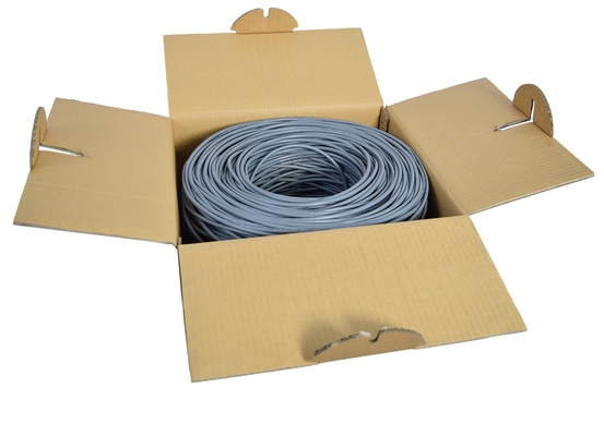 Basse fumée câble nu solide nul de réseau de paires de torsion de câble LAN D'en cuivre du câble Cat6A UTP d'halogène
