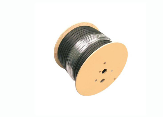 Feuille d'aluminium doublez A.W.G. de cuivre protégé du câble coaxial de liaison RG11/U 14 + bouclier de tresse d'Al-MG