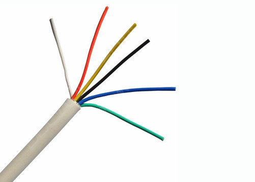 Câble de commande multi flexible de conducteur, câble non protégé d'alarme de sécurité