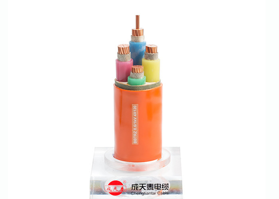 Le minerai a isolé des câbles, le câble électrique 0,6/1 kilovolt de preuve de feu de 3 noyaux