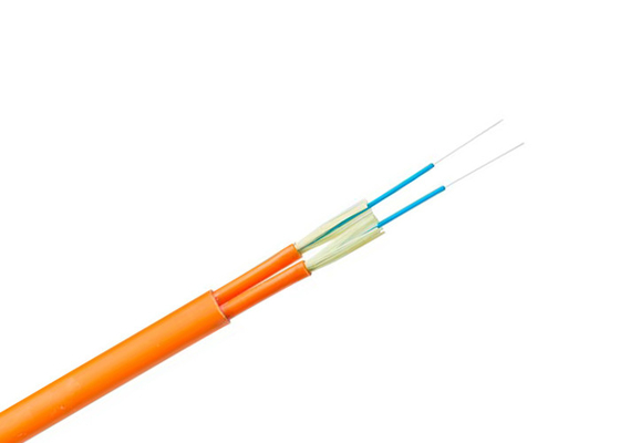 Résistance plate optique d'écrasement de la corde 5 KN/M de duplex serré de tampon de câble d'intérieur de fibre de GJFJV