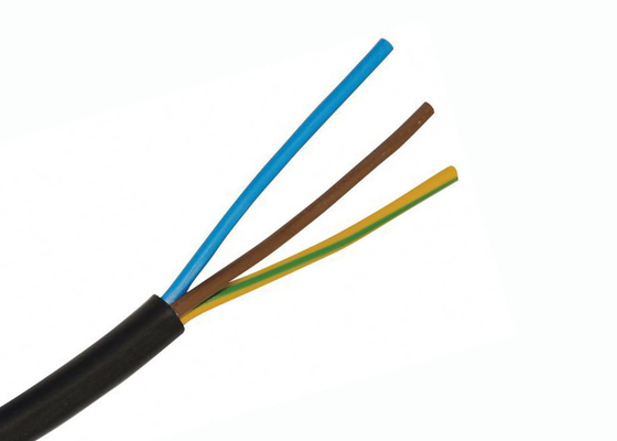 Le câble de cuivre flexible de conducteur de noyau multi de forme ronde, PVC a engainé le câble électrique