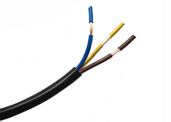 Câble multi millimètre de poids net 110 kilogramme/kilomètre de ² de H05VV-F 3 x 1,5 de conducteur d'en cuivre de noyau