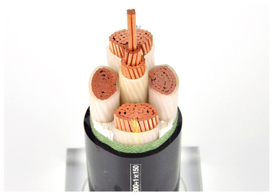 noyau 600/1000V 4 avec le câble de noyau terrestre, type de YJV cable électrique de XLPE pour les ensembles industriels