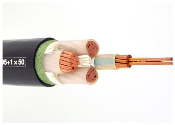 Cable d'alimentation isolée XLPE câble de conducteur de cuivre en filets sans halogène