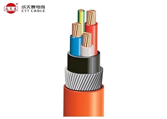 Cable halogène à faible consommation de fumée 0,6/1 kV Cu/XLPE/LSZH Cable blindé avec conducteur de cuivre