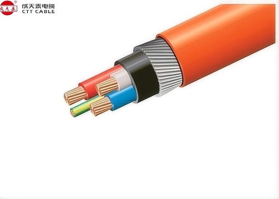 Cable halogène à faible consommation de fumée 0,6/1 kV Cu/XLPE/LSZH Cable blindé avec conducteur de cuivre