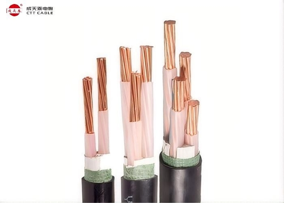 Cable d'alimentation isolée XLPE avec emballage en tambour en acier en bois 0,6 / 1kV