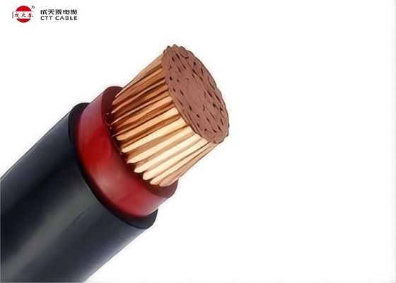 Cable d'alimentation non blindé à tension moyenne à noyau unique CU/XLPE/PVC 3,6/6 kV à 26/35 kV