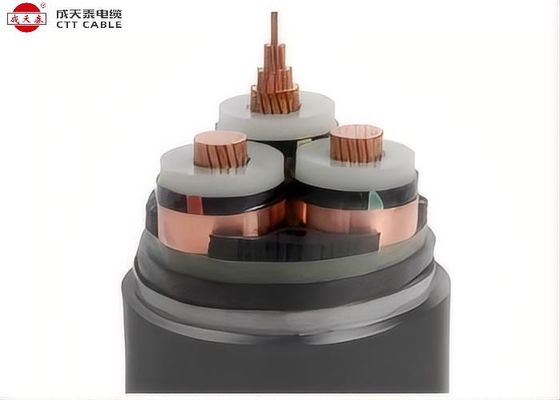 Black Jacket Medium Voltage Power Cable with Custom Drum Length for Efficient Energy Transmission and Minimal Power Loss
