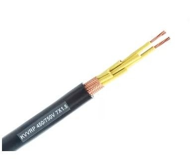 Cable de commande flexible PVC isolé et écran de protection à tresses enveloppé 450 / 750V CU / PVC / écran à tresses / PVC