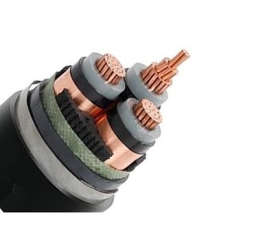 Cable électrique blindé à bande d'acier à tension moyenne 3.6/6 kV, 6/10 kV, 8.7/15 kV CU/XLPE/STA/PVC IEC60502-1, IEC12706.1