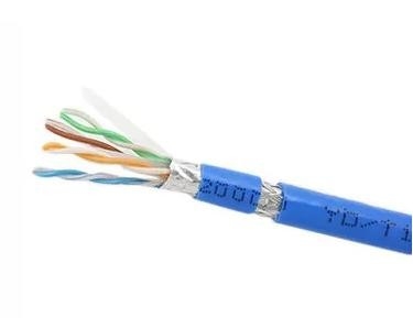 23 AWG Cable LAN au cuivre conducteur Cat6 SFTP Cable UL Cable Ethernet à résistance à la flamme