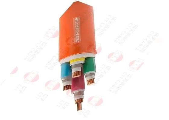 Cable ignifuge 0,6/1 kV Isolation résistante au feu IEC 601034 Enveloppe orange pour l'étanchéité au feu