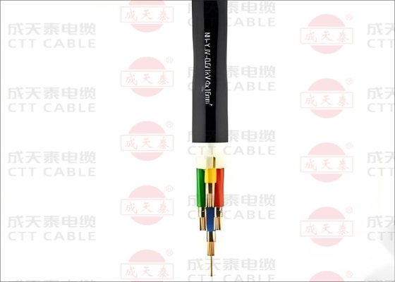 Cable halogène à faible émission de fumée 0.6/1kV Cu / XLPE / LSZH 4 cœurs pour une faible émission de fumée