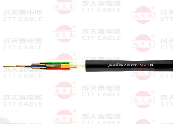 Cable halogène à faible émission de fumée 0.6/1kV Cu / XLPE / LSZH 4 cœurs pour une faible émission de fumée