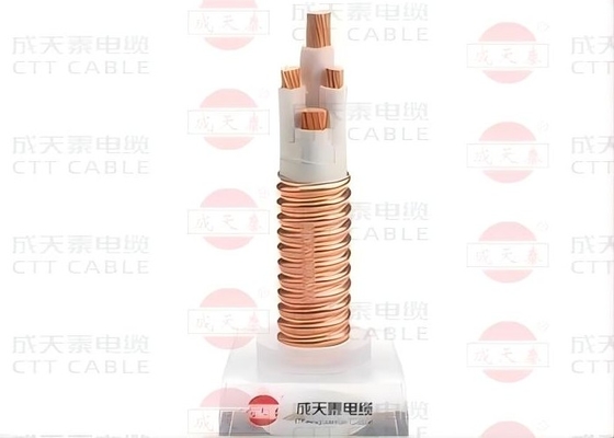 Cable ondulé isolé minéral inorganique pour retardateur de feu 0,6/1 kV avec flexibilité