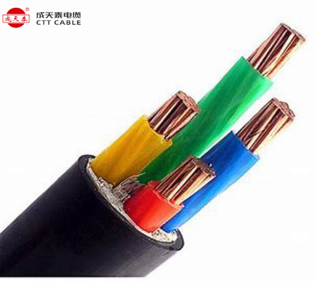 Cable halogène à faible émission de fumée zéro CU / PVC / PVC / STA / PVC 0,6 / 1kV 4 cœurs