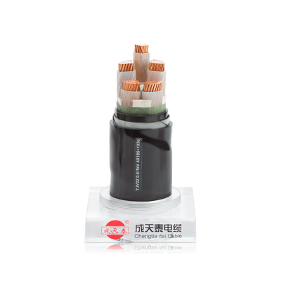 Câble d'alimentation blindé 5 conducteurs personnalisé 0.6/1KV avec marquage de câble en relief ou imprimé