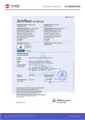 OEM-Available Solar Panel Cable with Superior Electrical and Mechanical Properties