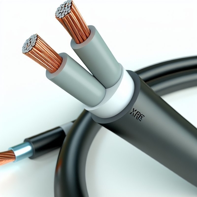 Cable d'alimentation isolée XLPE câble de conducteur de cuivre en filets sans halogène