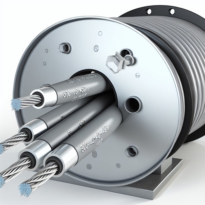Cáp điện điện áp trung bình 6/10KV Aluminum Armor 300-450M Drum