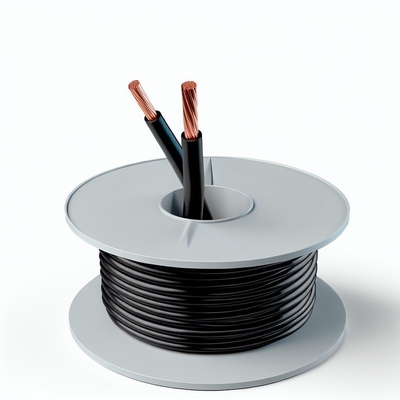 300/500V Fil de construction en cuivre PVC isolé Noir 100m