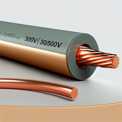 Fil de bâtiment en cuivre, isolé PVC 300/500V, pour usage intérieur et extérieur
