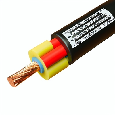 Fil de bâtiment en cuivre, isolé PVC 300/500V, pour usage intérieur et extérieur