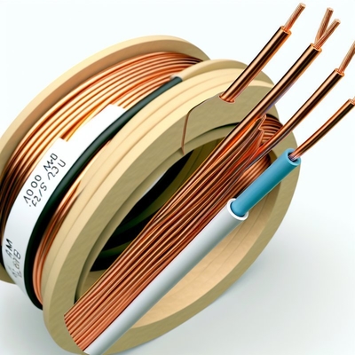 Fil de construction en cuivre de 100 m PVC isolé 0,5-25 mm2 H05V2-U