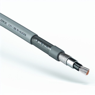 Cable halogène à faible teneur en fumée et zéro température de fonctionnement 90 degrés Conçu pour la sécurité et la fiabilité 0,6 / 1kV