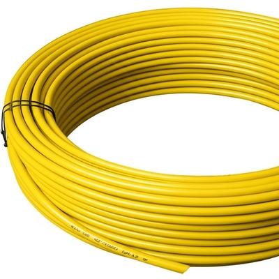 Cable de conducteur de cuivre flexible en jaune avec matériau isolant en PVC