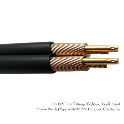Câble d'alimentation basse tension XLPE 0,6/1kV, style d'emballage sur tambour en acier, avec conducteur en cuivre à 99,99%