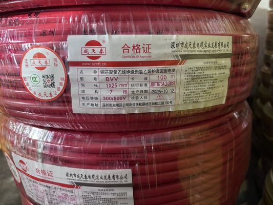 Copper Building Wire Insulated Construction Wire Solution for Power Supply Distribution in Residential and Commercial Buildings 300 / 500V