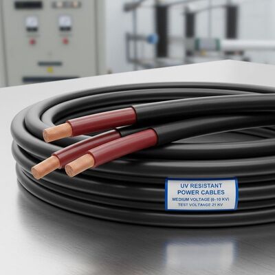 UV Resistant Power Cables for Medium Voltage Featuring Test Voltage 21 KV Compatible with Cables of 6 10 KV Installations