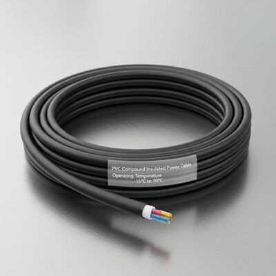 PVC Compound Insulated Power Cable, Operating Temperature -15°C to 70°C