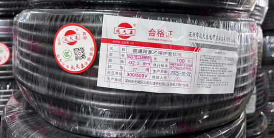 Domestic Decoration Copper Conductor Building Wire Round Cable Shape Perfect Choice for Safe and Electrical Wiring Solutions 300 / 500 V