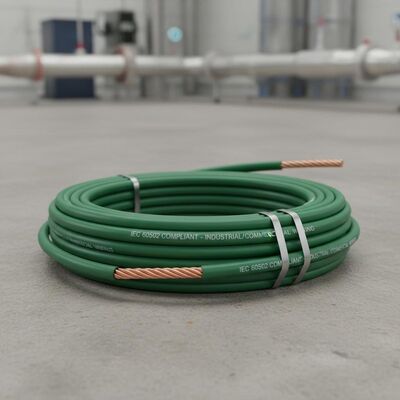 Green copper conductor cable IEC 60502 standard compliant ideal for industrial and commercial electrical wiring projects
