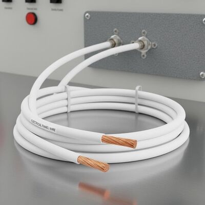 White Copper Conductor Cable Flexible PVC Insulated Wire Engineered for Electrical Panels and Industrial Control Systems