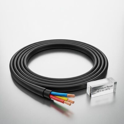 Temperature Range Minus 40 To Plus 90 Degrees Celsius Copper Conductor Cable In Black Red Blue Yellow Green And White Colors Designed For Electrical Systems
