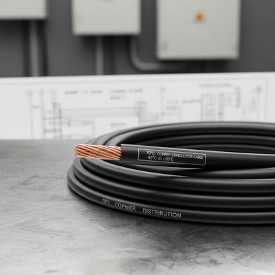 70 °C copper conductor cable temperature range minus 40 degrees Celsius to plus 90 degrees Celsius engineered for power distribution systems