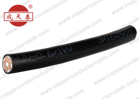 Le cable électrique de basse tension le noyau XLPE de 0.6/1 kilovolt 3+2 a isolé Unarmoured et blindé engainés par PVC au CEI 60502