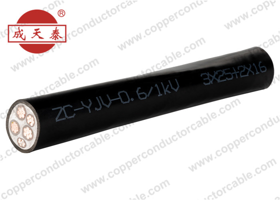 Le noyau XLPE de 0.6/1 kilovolt 3+2 a isolé le PVC de cable électrique engainé, Unarmoured et blindé