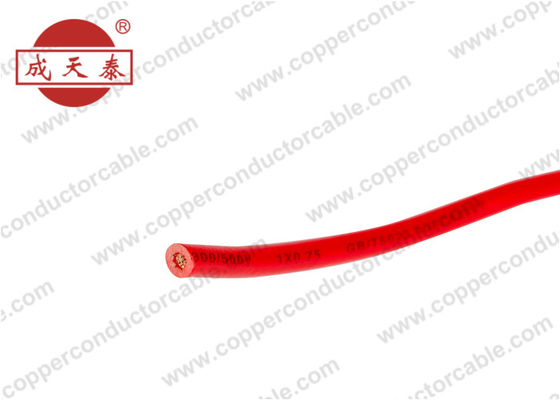 Isolation de cuivre flexible à un noyau 450/750V H0V-K de PVC de Cable de conducteur