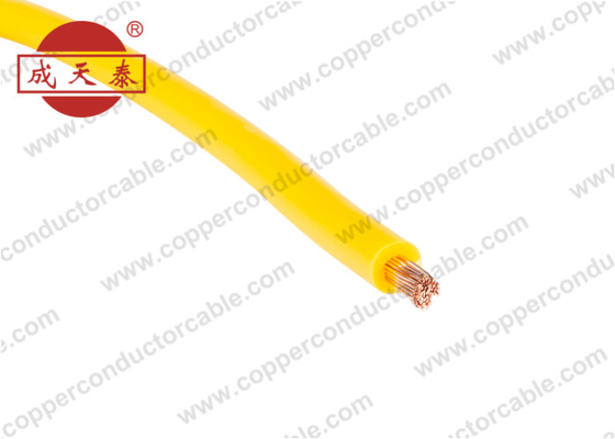450 / couleur à un noyau électrique flexible de jaune du câblage cuivre 750V