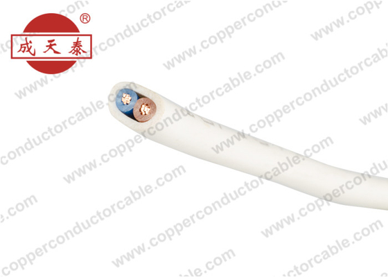 Isolation de cuivre flexible plate 300/500V H05VV-F de PVC de câble électrique de noyau multi