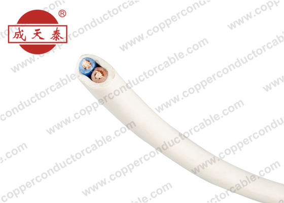 Fleksibel Listrik 2 Inti Kawat Tembaga Fleksibel Isolasi Senyawa PVC